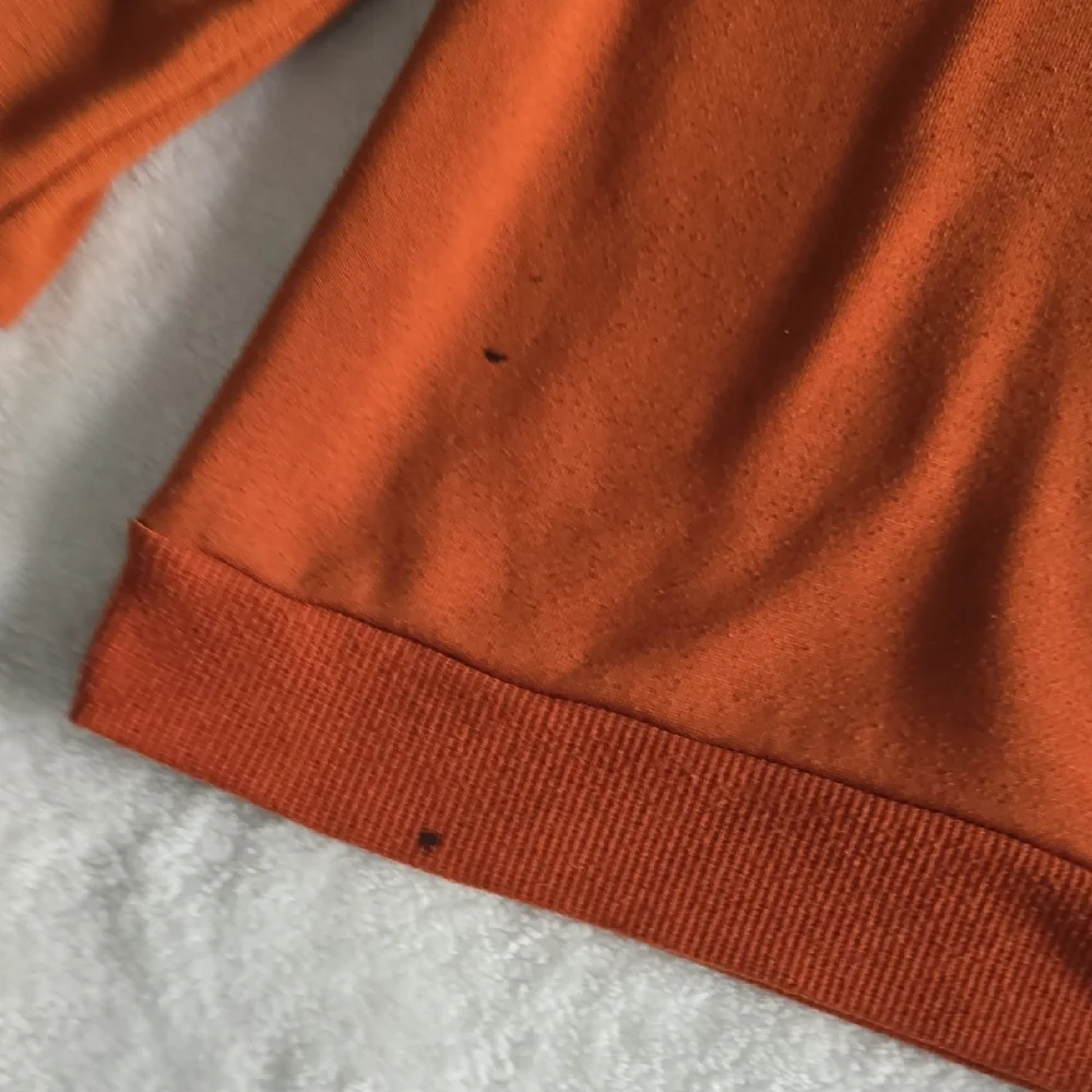Orange Sweatshirt and Pants Set